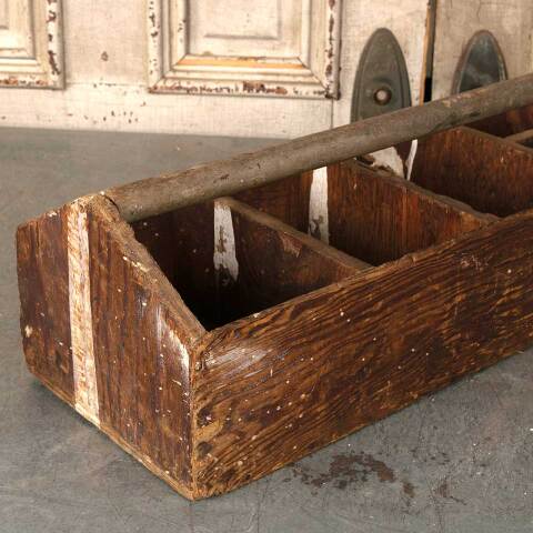 #54288 30x10 Antique Wooden Tool Box with Handle image 6