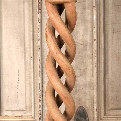 #54290 31" Turned Wood Candle Stand Pillar image 3