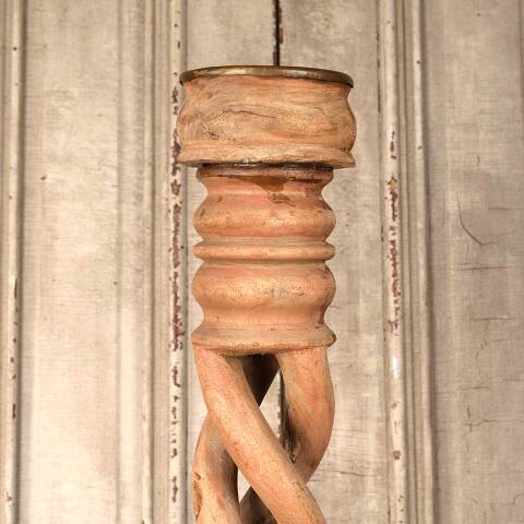 #54290 31" Turned Wood Candle Stand Pillar image 4