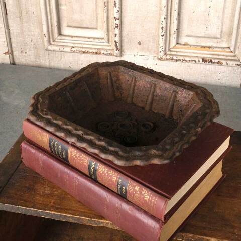 #54294 Antique Cast Iron Umbrella Stand Drip Tray image 5