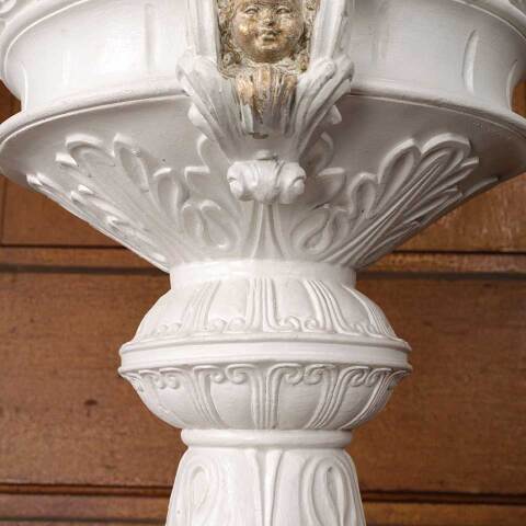 #54302 19" Ornate Cast Resin Garden Birdbath image 5