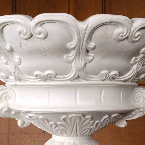 #54302 19" Ornate Cast Resin Garden Birdbath image 8