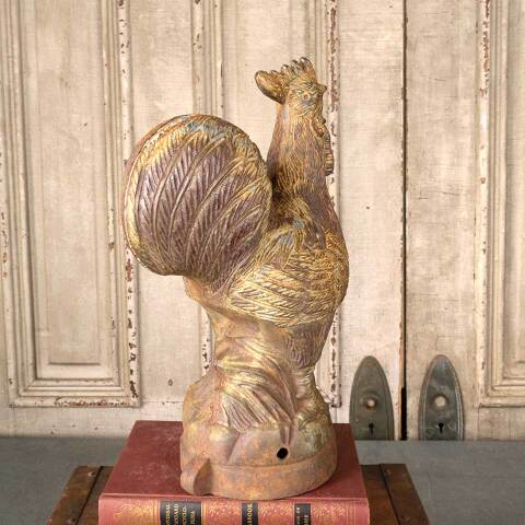 #54328 6x14 Cast Iron Rooster Finial image 7