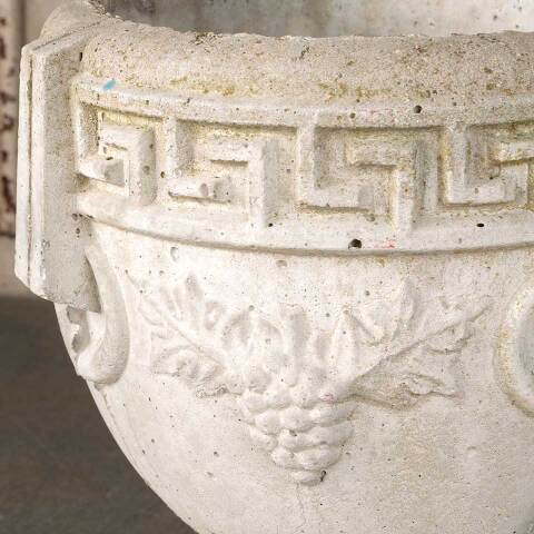 #54331 13" Vintage Cast Concrete Garden Urn Planter image 3