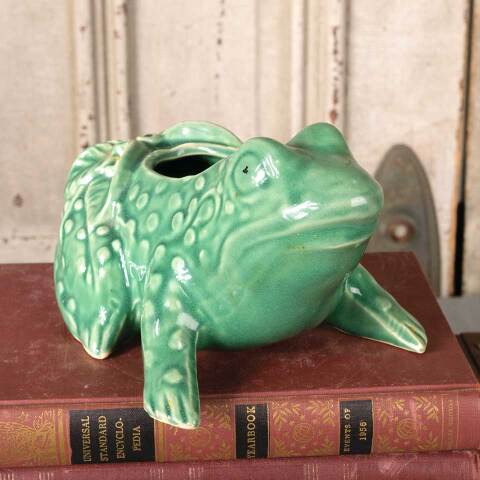 #54332 Vintage Ceramic Frog Planter image 6