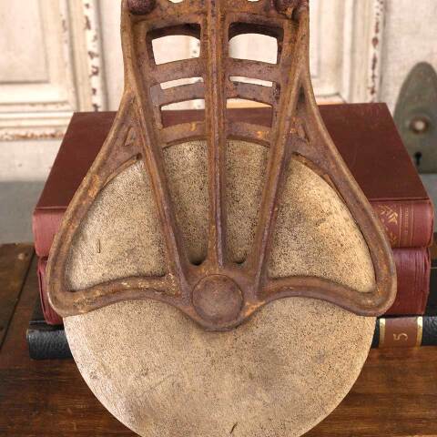 #54334 Salvaged Antique Wood & Metal Barn Pulley image 4