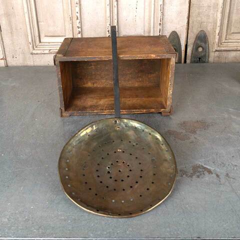 #54349 11x23 Antique Metal Ladle Strainer image 2