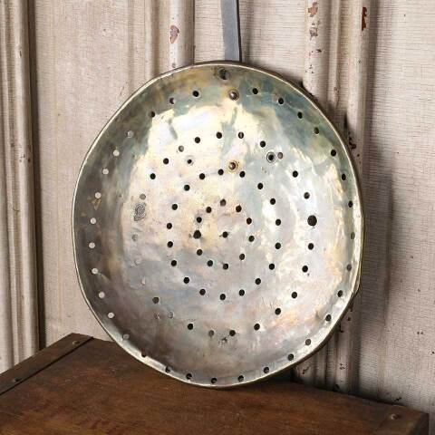 #54349 11x23 Antique Metal Ladle Strainer image 3
