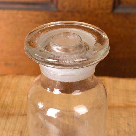 #54401 2x6 Antique Glass Apothecary Jar & Lid image 2