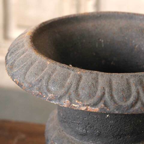 #54410 Small 6" Cast Iron Garden Planter Urn image 3
