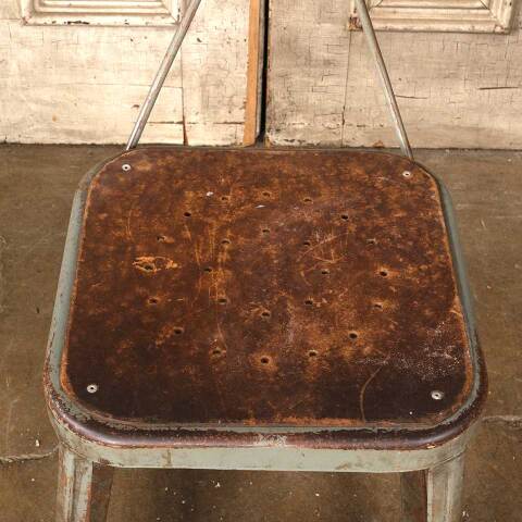 #54415 17x31 Antique Industrial Metal Shop Chair image 5