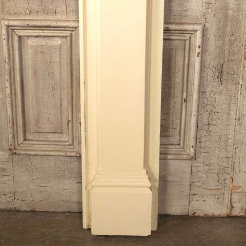 #54416 53x49 Antique Painted Wood Fireplace Mantel image 7