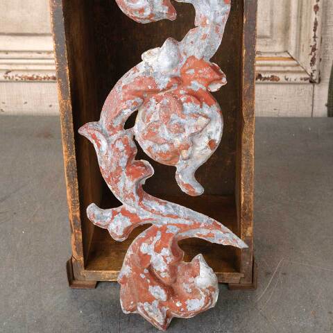 #54444 Architectural Salvage Pressed Metal Floral image 3