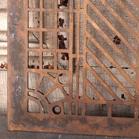 #54447 8x10 Antique Heat Grate Floor Vent Cover image 2