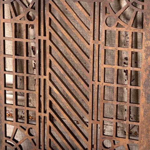 #54447 8x10 Antique Heat Grate Floor Vent Cover image 3