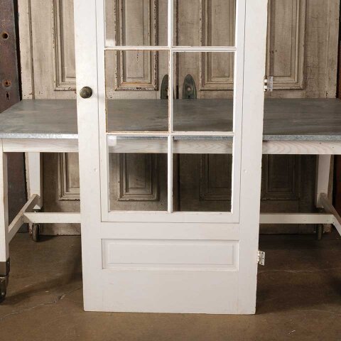 #54520 32x80 Salvaged Antique Wood Storm Door image 3