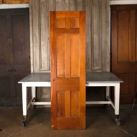 #54524 23x80 Antique 6 Panel Wood Interior Door image 4