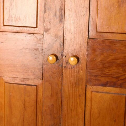 #54527 55x60 Antique 4 Panel Wood Cabinet Doors image 3