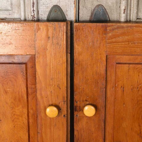 #54528 56x35 Antique 2 Panel Wood Cabinet Doors image 2