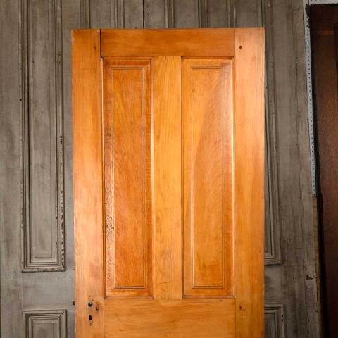 #54550 30x77 Antique 4 Panel Wood Interior Door image 5
