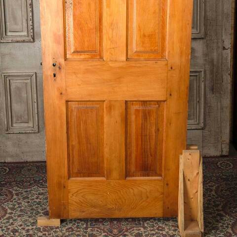 #54550 30x77 Antique 4 Panel Wood Interior Door image 6