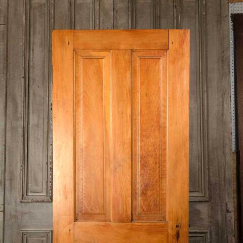 #54550 30x77 Antique 4 Panel Wood Interior Door image 2