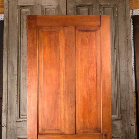 #54552 33x81 Antique 4 Panel Wood Interior Door image 2