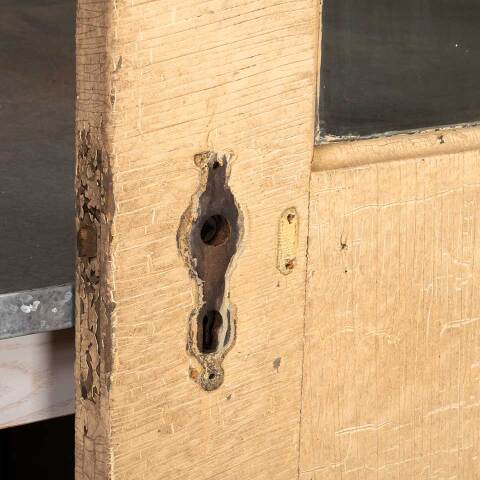#54554 36x83 Antique 2 Lite Wood Entry Door image 4