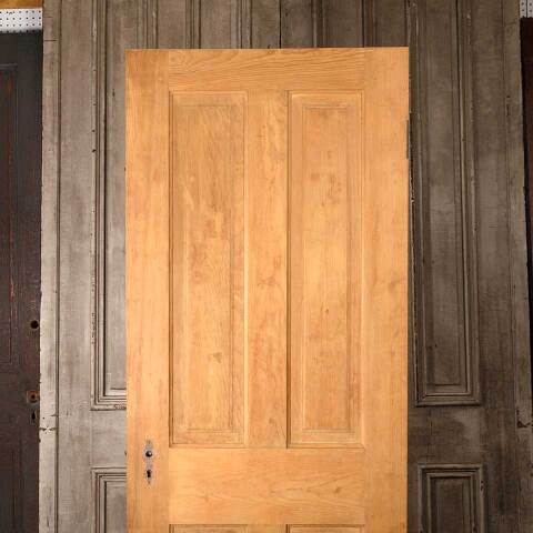 #54559 30x77 Antique 4 Panel Wood Interior Door image 5