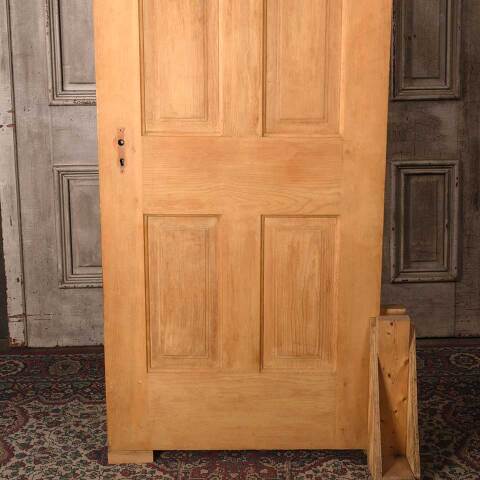 #54560 30x78 Antique 4 Panel Wood Interior Door image 6
