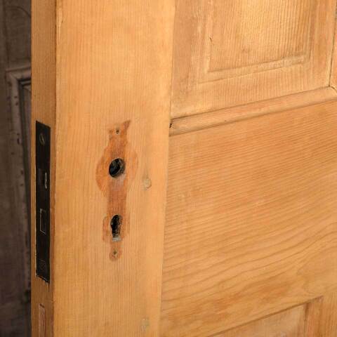 #54560 30x78 Antique 4 Panel Wood Interior Door image 7