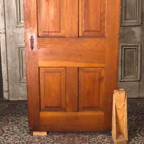 #54561 32x79 Antique 4 Panel Wood Interior Door image 6