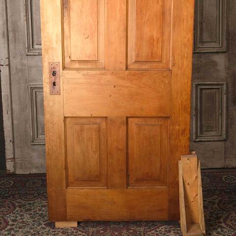 #54564 32x79 Antique 4 Panel Wood Interior Door image 6