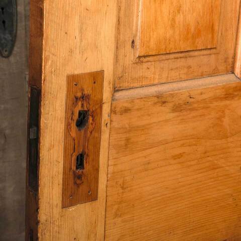 #54564 32x79 Antique 4 Panel Wood Interior Door image 7