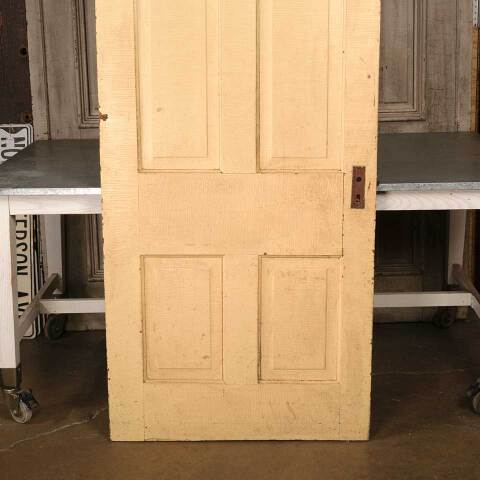 #54565 34x81 Antique 4 Panel Wood Interior Door image 7