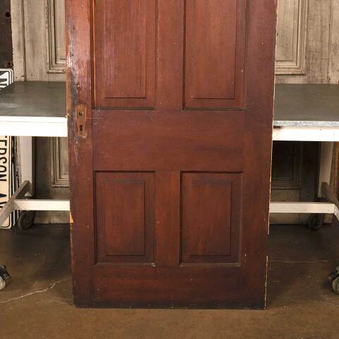 #54565 34x81 Antique 4 Panel Wood Interior Door image 3