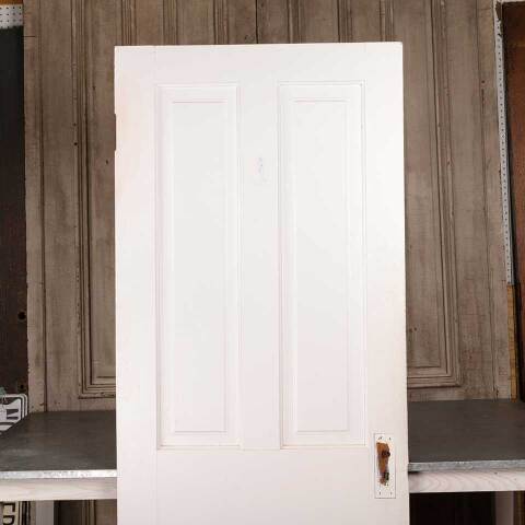 #54567 32x80 Antique 4 Panel Wood Interior Door image 6