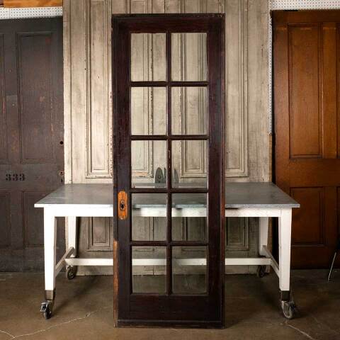 #54591 30x84 Antique 10 Lite French Pocket Door image 5