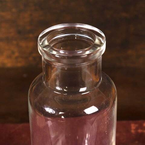 #54612 5" Vintage Glass Apothecary Bottle image 3