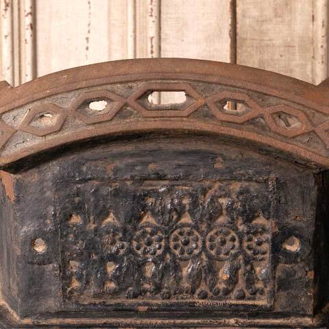 #54623 16x10 Antique Cast Iron Fireplace Fender image 4