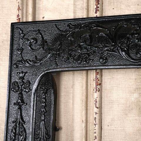 #54629 31x31 Antique Cast Iron Fireplace Surround image 2