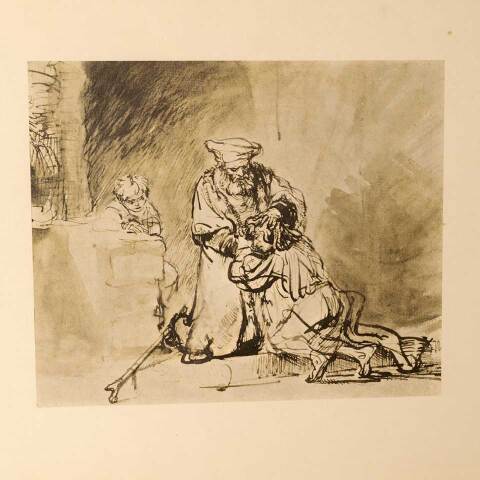 #54655 23x19 Framed Rembrandt Prodigal Son Print image 2