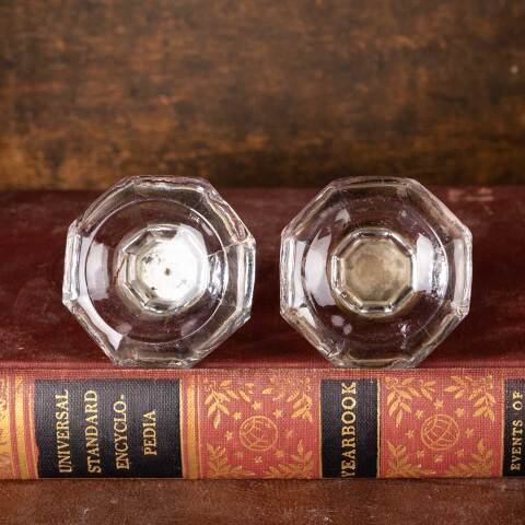#54658 2" Antique Glass Furniture Pull Knobs image 3
