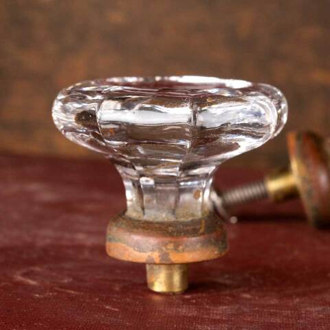 #54658 2" Antique Glass Furniture Pull Knobs image 6