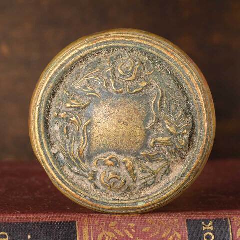 #54666 Antique Brass Doorknobs Door Hardware image 2