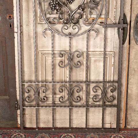 #54678 34x80 Wrought Iron Wine Cellar Gate Door image 2