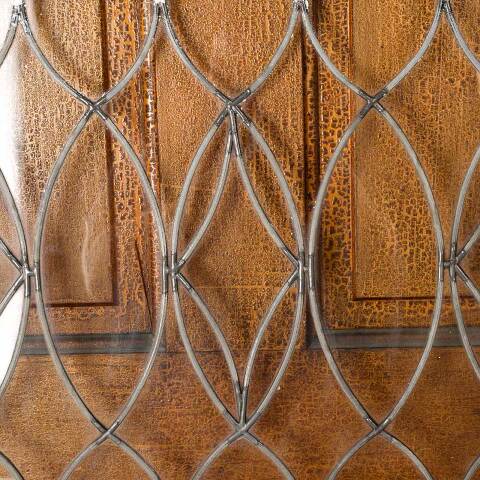 #54683 30x21 Antique Leaded Glass Window Sash image 4