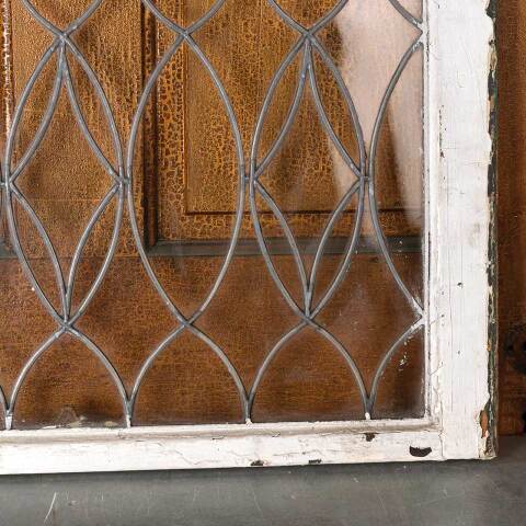 #54683 30x21 Antique Leaded Glass Window Sash image 7