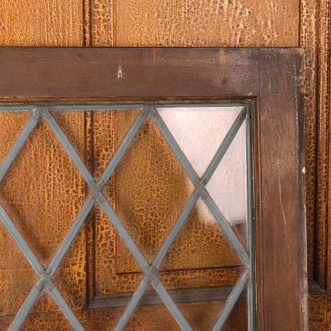 #54684 25x19 Antique Leaded Glass Window Sash image 2
