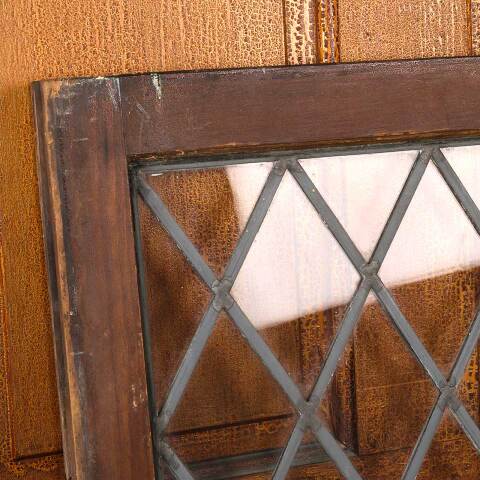 #54684 25x19 Antique Leaded Glass Window Sash image 4